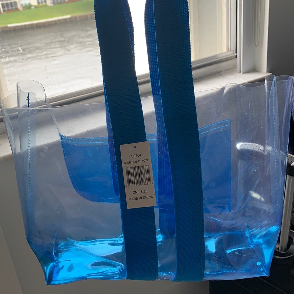 Blue ombre tote